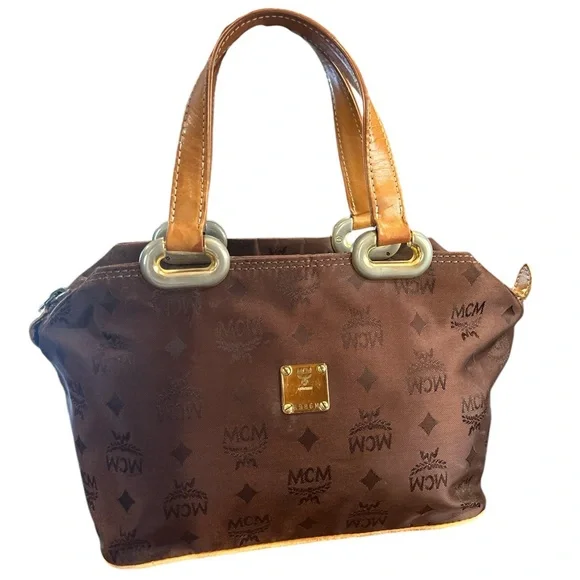 MCM Brown Satchel Bag - Picture 3 of 10